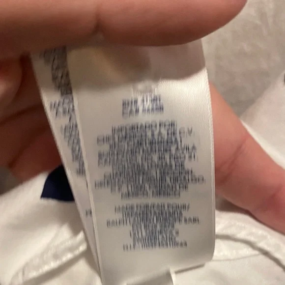 Chaps Women’s White & Blue Floral No-Iron Button-Down Blouse | Size 1X | 100% Co - Picture 9 of 10